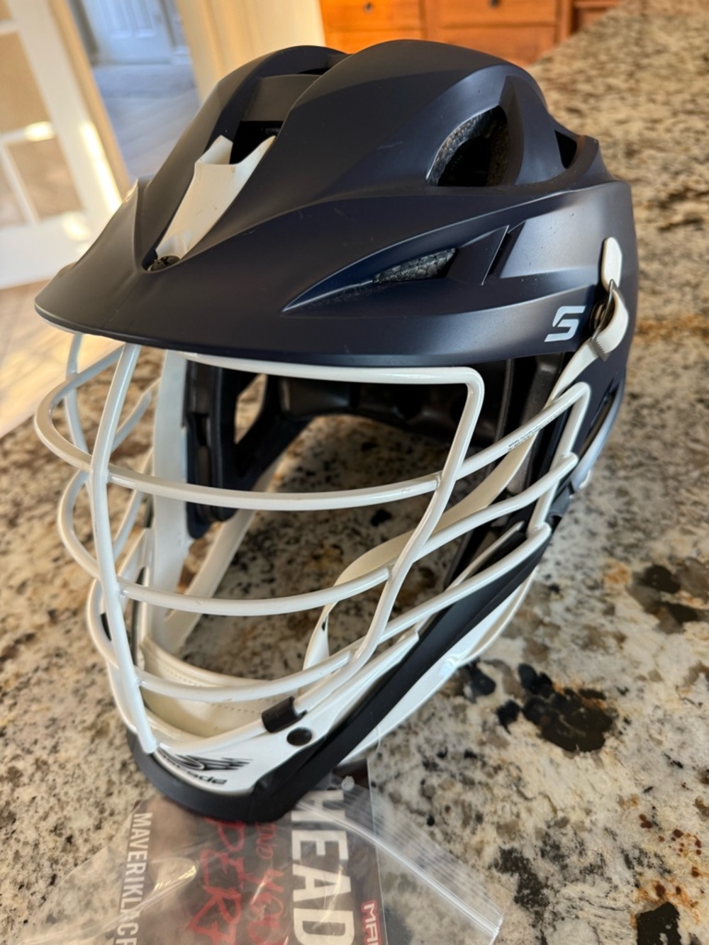 NWT Matte Navy Cascade S lacrosse helmet